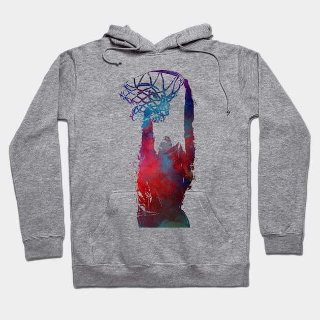 Basketball sport art #basketball Hoodie by JBJart